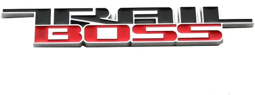 Vista 2 de Emblema Trail Boss 2019-2024 para coche, placa de identificación 3D de repuesto para Silverado 1500 2500 HD (cromado)