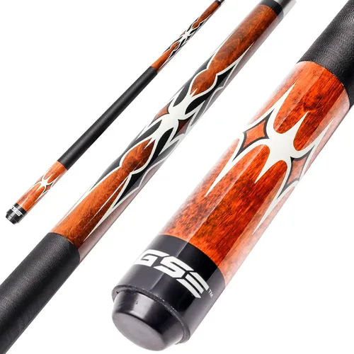 Vista 19 de GSE Games & Sports Expert 58" 2-Piece Canadian Maple Hardwood Billiard Pool Cue Sticks for Men/Women, House or Commercial/Bar Use