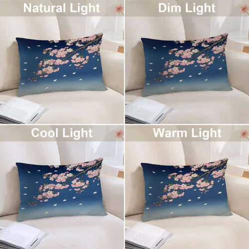 Vista 189 de Batmerry Autumn Pumpkin Templeton Throw Pillow Covers, Green Leaves Paths Forests Decorative Pillow Covers Digital Printing Blended for Couch Sofa