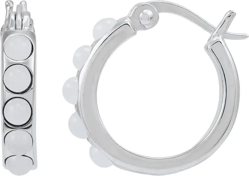 Vista 2 de Silpada Pendientes de aro Birthday Wish en plata de ley