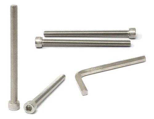 Vista 132 de iexcell Kit de tornillos de cabeza hexagonal de acero inoxidable 304, 100 unidades M2 x 0.157 in, paso de rosca de 0.016 in