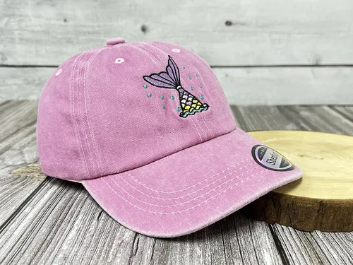 Vista 2 de Shenbors Sombreros de béisbol bordados para niñas y niños