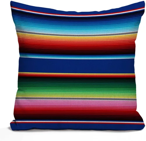 Vista 10 de Nphuriy Funda de almohada con diseño abstracto de estrellas de Estados Unidos sobre fondo azul, funda de almohada decorativa de algodón y lino Multi