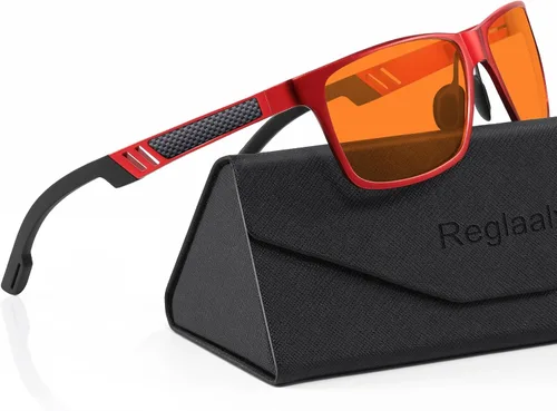 Vista 15 de Gafas de bloqueo de luz azul con marco de metal para hombres y mujeres