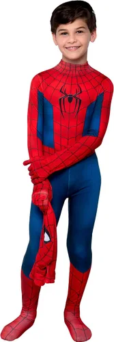 Vista 7 de Marvel Spider-Man Brand New Day - Disfraz oficial de Halloween Zentai para jóvenes, de lujo, elástico bidireccional, elastano con aberturas