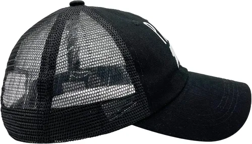 Vista 4 de Waldeal Gorra de béisbol ajustable con bordado de Papa Bear para hombre, Retro Trucker - Negro