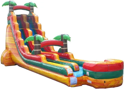 Vista 30 de TentandTable Tobogán acuático inflable para niños y adultos, diversión acuática gigante de grado comercial, incluye soplador de aire eléctrico, 35