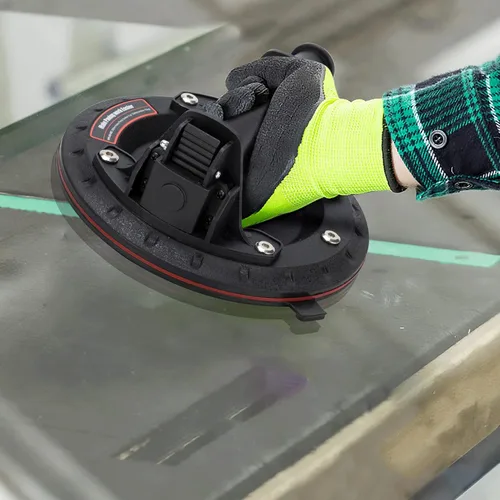 Vista 7 de Ventosas de vacío de 8 pulgadas resistentes para levantar vidrio grande, elevador de ventosa industrial con asa, capacidad de carga de 500 libras