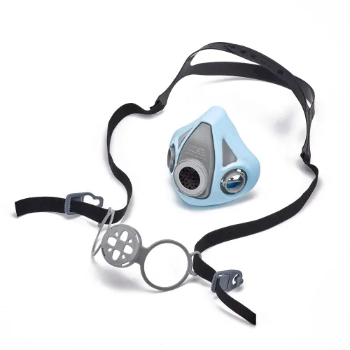Vista 6 de MSA 10218529 Advantage 900 Respirador elastomérico de media máscara – Reemplazo rentable para respiradores desechables, filtros de respiración