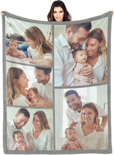 Vista 17 de Mantas personalizadas con foto, manta de fotos personalizada, mantas personalizadas con imagen, regalos personalizados para mujeres, hombres