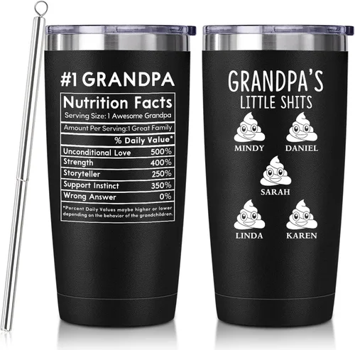 Vista 16 de Regalos para jefes para hombres y mujeres, vaso de vino negro de 20 onzas con tapa y pajilla, perfecto para regalos del día del jefe, Navidad