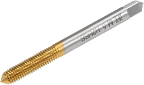 Vista 9 de uxcell Rosca que forma el golpecito M2 Rosca 0,4 echada H2 HSS Titanium recubierto