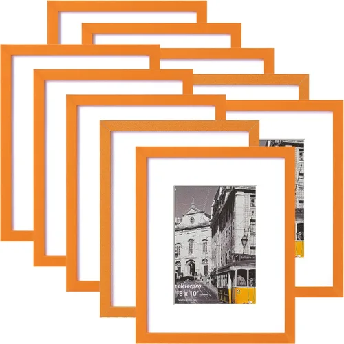 Vista 78 de eletecpro Juego de 5 marcos de fotos de 8 x 10 pulgadas, collage de fotos, decoración de pared, fotos de 5 x 7 con paspartú o de 8 x 10 pulgadas sin