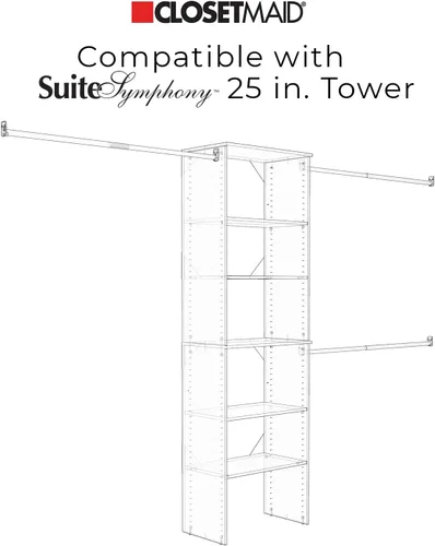 Vista 9 de ClosetMaid SuiteSymphony - Cajón de madera, accesorio para complementar, estilo moderno, para almacenamiento, ropa de armario, tamaño de 5 pulgadas