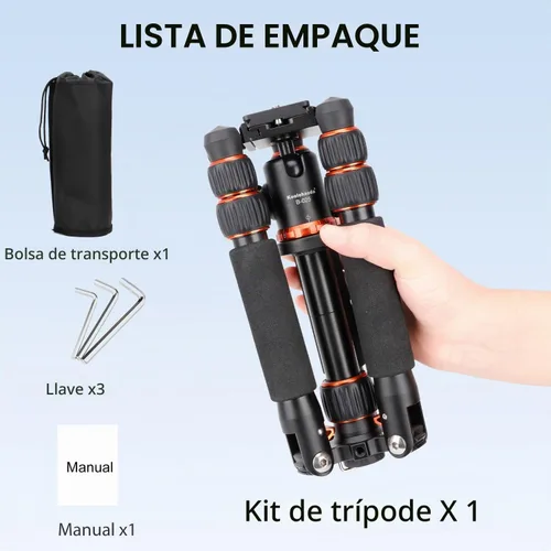 Vista 9 de Koolehaoda - Mini trípode de mesa con cabeza de bola de 360°, aluminio portátil