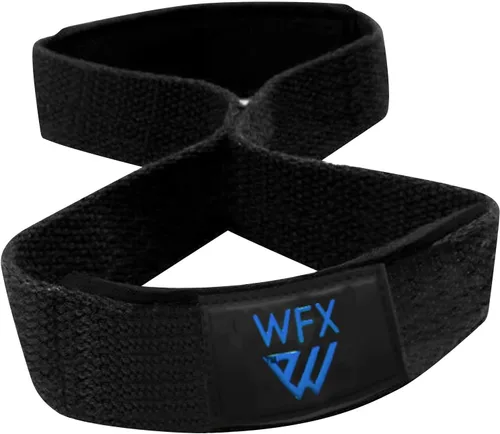 Vista 3 de Correas de levantamiento de pesas acolchadas figura 8 muñequeras para hombres y mujeres, fitness, culturismo, entrenamiento pesado, levantamiento