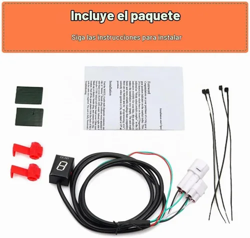 Vista 3 de Indicador de engranaje de motocicleta de 6 velocidades, indicador digital de engranajes, pantalla de engranajes impermeable, compatible con Yamaha