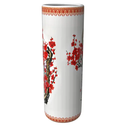 Vista 6 de Idea de regalo para decoración casera elegante de calidad fina - Depósito clásico para guardar paraguas y bastones de porcelana china de 24 pulgadas