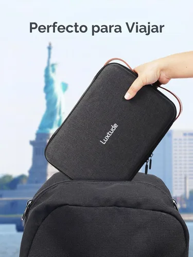 Vista 8 de Luxtude Estuche rígido de EVA con espuma, funda rígida de EVA a prueba de Negro