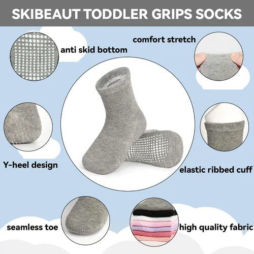 Vista 4 de SkiBeaut 20 pares de calcetines para niños y niñas de 0 a 7 años