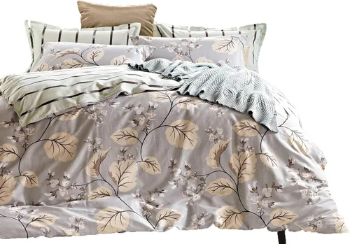 Vista 9 de Swanson Beddings Juego de cama floral 100% algodón: Funda de edredón, fundas de almohada., Algodón, Completo