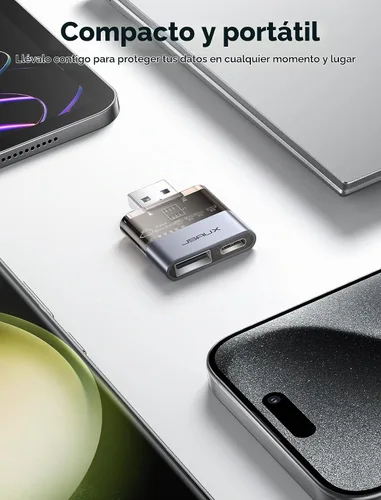 Vista 8 de JSAUX Bloqueador de datos, bloqueador de datos USB 2 en 1, solo carga, paquete de 2, gris
