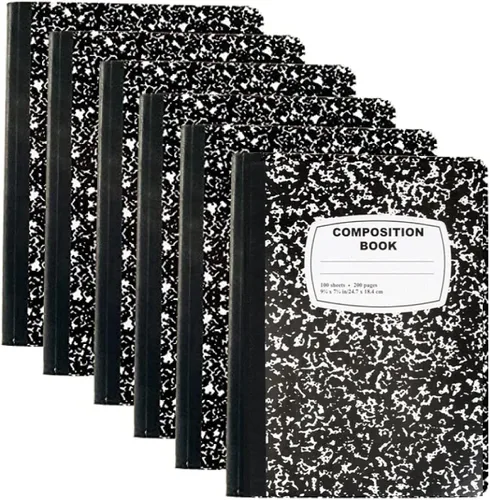 Vista 2 de Trail maker Bulk Composition Notebooks (2,000 Pack), College Ruled Marble Cover, 200 Pages (100 Sheets), 9.75 x 7.5, Bulk School Supplies for