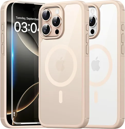 Vista 80 de TAURI Funda para iPhone 17, antiamarilleamiento con protector de pantalla, protección de grado militar, a prueba de golpes, delgada para iPhone 17