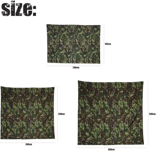 Vista 2 de Lona ligera y compacta para tienda de campaña, impermeable, multifuncional, para tienda de campaña con bolsa de transporte con cordón