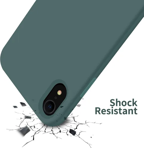 Vista 8 de OTOFLY Funda para iPhone XR, Protección contra Caídas de Grado Militar, Funda Protectora con Parachoques de Cuerpo Completo de Goma de Silicona