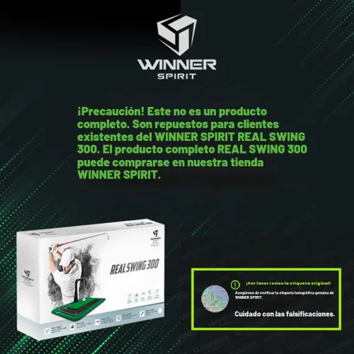 Vista 2 de WINNER SPIRIT Real Swing 300 Golf Swing & Hitting Trainer, True Impact, Comprobación de camino después de swing Alfombrilla de práctica