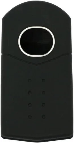 Vista 2 de SEGADEN Funda protectora de silicona compatible con MAZDA 3 botones Flip Remote Key Fob CV2532 Negro