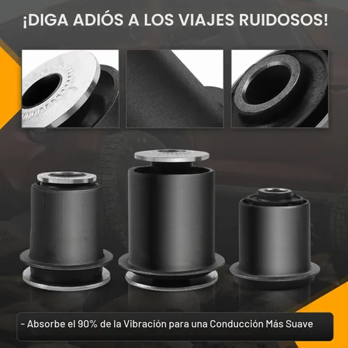 Vista 2 de WayJun Buje de brazo de control superior e inferior delantero 8 piezas compatibles con GX470 2003-2009, 4Runner 2003-2009, FJ Cruiser 2007-2009