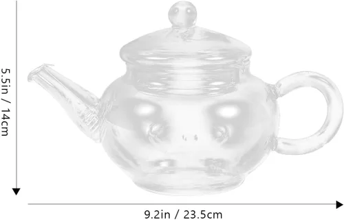 Vista 2 de Mini tetera Mini cafetera de hojas sueltas Tetera Hervir utensilios de té de vidrio Cafetera Hervidor de agua Restaurante Tetera Tearoom Suministro