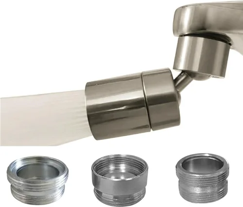 Vista 11 de Extensor giratorio para grifo, adaptadores de grifo de boquilla, filtro universal contra salpicaduras, extensión de grifo de cocina, cabezal