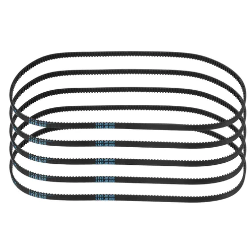 Vista 14 de uxcell 4 piezas HTD-3M Correa de Distribución de Goma 48 Dientes, Longitud de Paso 144mm x Ancho 6mm x Altura 2.4mm, Correa de Polea de Distribución