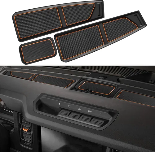 Vista 15 de Tapete de silicona para cubierta de salpicadero para Ford Bronco, accesorios 2021 2022 2023 2024 2025 2026 antipolvo bandeja de salpicadero