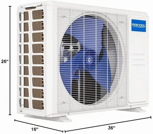 Vista 5 de MRCOOL 12,000 BTU WiFi Smart DIY Star 4ª generación sin conductos control remoto mini split aire acondicionado con función de modo de suspensión