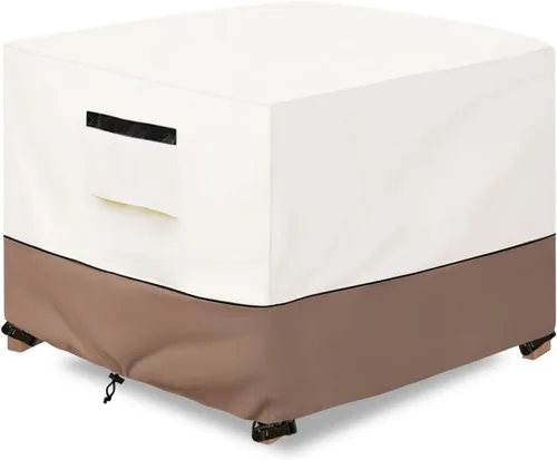 Vista 9 de Fundas impermeables para sillas de patio, paquete de 2, 27.5 Beige