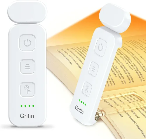 Vista 13 de Luz de lectura Gritin, luz recargable para leer en la cama