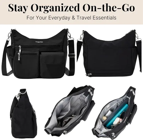 Vista 6 de Baggallini Modern Everywhere Crossbody Women 11x9x4.5 RFID Hobo Bag