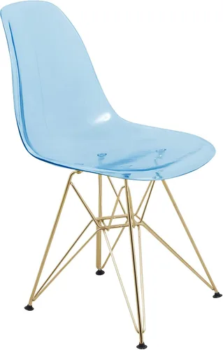 Vista 9 de LeisureMod Sillas de comedor de acrílico con base Eiffel cromada, respaldo ergonómico curvado, juego de 2 sillas laterales ligeras para cocinas
