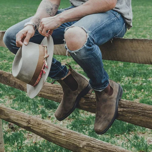 Vista 7 de Blundstone Botas Chelsea de vestir para hombre y mujer