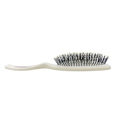 Vista 3 de Phillips Brush Co Light Touch 1 Cepillo de pelo de nailon acolchado ovalado, 8.75 pulgadas Ball Tipped Nylon Bristles Gently Detangle All Hair
