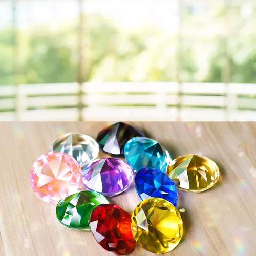 Vista 4 de Pisapapeles con gemas piratas de diamantes de cristal de 1.5 pulgadas, 10