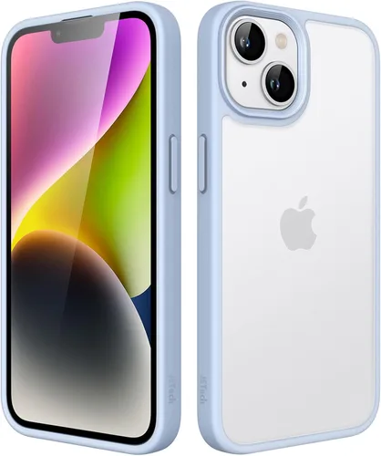 Vista 20 de JETech Funda mate para iPhone 14 de 6.1 pulgadas, a prueba de golpes, protección contra caídas de grado militar, cubierta trasera translúcida