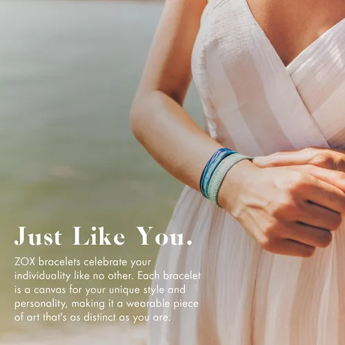 Vista 3 de ZOX Pulseras banda elástica con afirmaciones motivacionales y hermosas obras de arte, gran regalo para hombres y mujeres de todas las edades