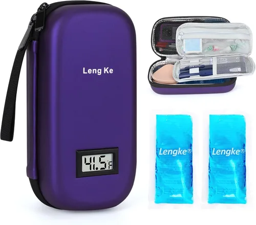 Vista 11 de YOUSHARES Ice Pakcs - Funda de viaje para enfriador de insulina, 2 paquetes de hielo grandes de 5.64 oz para diabetes, bolsas de hielo reutilizables