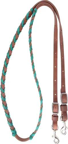 Vista 4 de Martin Saddlery Riendas Barrel - Extremos antideslizantes de piel de biotano BR34BL