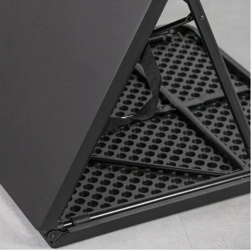 Vista 2 de Mesa ajustable plegable de 4 pies, color negro